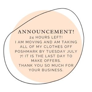 LAST CHANCE TO SHOP MY CLOSET